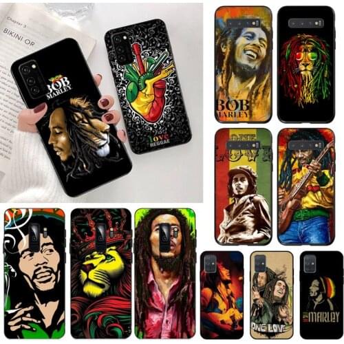 Lion Reggae Bob Marley Phone Case for Samsung Galaxy S20 FE plus Ultra S6 S7 edge S8 S9 plus S10 5G lite 2020