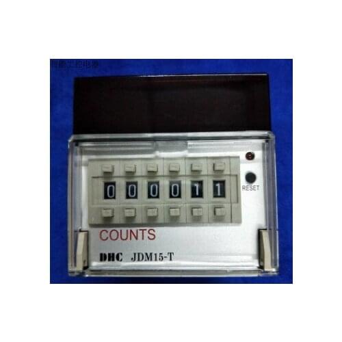 DHC Wenzhou Dahua CUONTS JDM15-T six-digit addition preset counter, panel button reset AC/DC100-240V