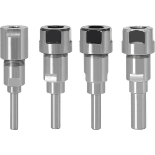 Router Bit Extension 1/2 1/4"12.7MM 12MM 6.35MM 8MM Shank Milling Cutter Wood Carving Rod Collet Engraving Machine Extension