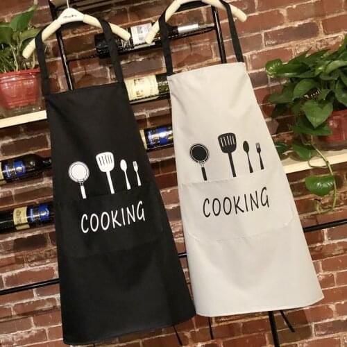Waterproof Oil Cooking Apron, Chef Aprons for Women Men Kitchen Bib Apron Idea for Dishwashing Cleaning Painting
