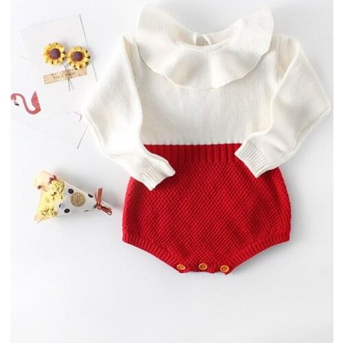 2020 TALLOLY Hot Girls' Round Neck Knitted Wool One-Piece One-piece Bottoms Romper