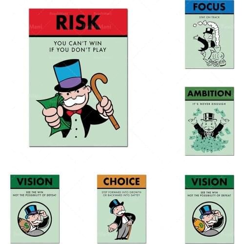 Alec Monopoly Canvas, Monopoly Canvas, Monopoly Artwork, Monopoly Printmaking and Alec Monopoly Artwork