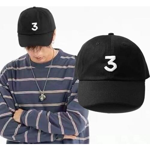 Digital 3 Embroidery Mens Baseball Cap Patch Hip-Hop Summer Hat Kpop Snapback Sun Cotton Green Personality Womens Hat