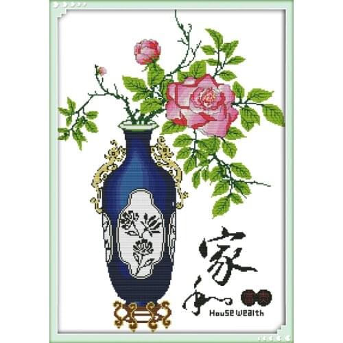 Riches and honour(3) cross stitch kit 14ct 11ct print canvas stitching embroidery DIY handmade needlework