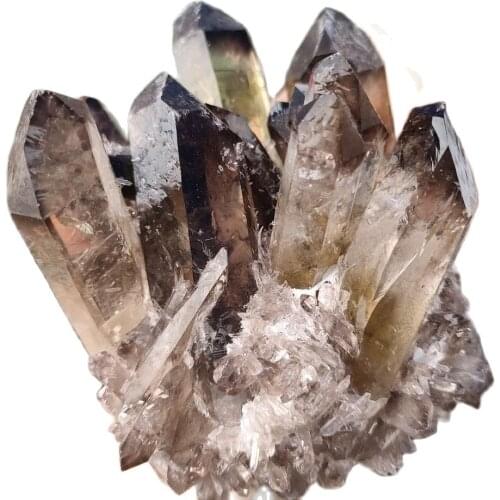 Natural Smoky Quartz Crystal Cluster Reiki Healing Quartz Stone Specimen Home Decoration 1PC