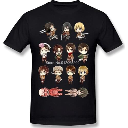 Attack On Titan New Arrival T-Shirt Pack - For Men Cotton Tees Harajuku TShirt Streetwear