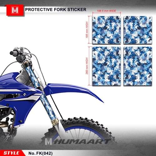 HUMAART MX Decals Upper Middle Fork Stickers for Motocross Enduro Off-Road Motorcycle, Style No.FK(042)