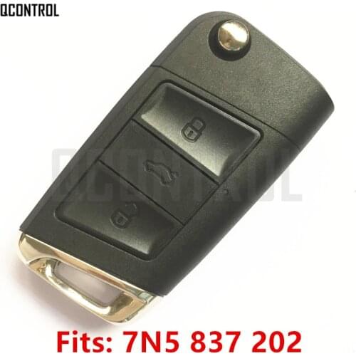 QCONTROL Car Remote Key for SEAT Alhambra/Altea/Ibiza/Leon/Mii/Toledo 2009-2016