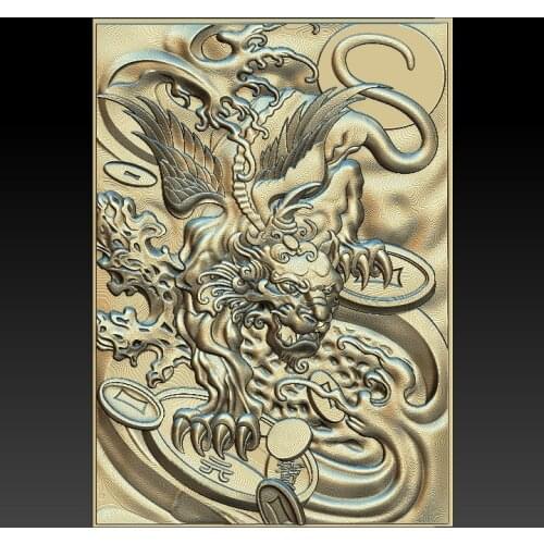 Year monster 3d STL relief digital file - （53）STL Model for CNC Router Aspire Artcam 3D Printer Carving Engraver Bas Relief