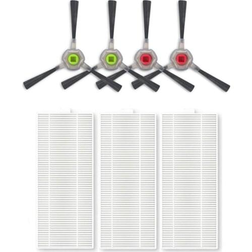 Robot HEPA Filter Side Brush for Ecovacs Deebot OZMO U2 U2 Pro Robotic Vacuum Cleaner Spare Parts Accessories Replacement