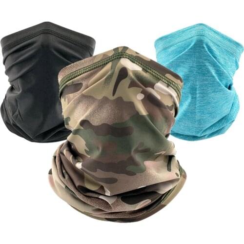 Tactical Bandana Military Tube Scarf Cycling Fishing Camping Breathable Camouflage Neck Gaiter Headband Half Face Scarf Men