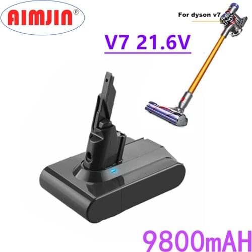 21.6V 9800mAh Li-ion Replaceable Power Tool Battery for Dyson V7 Vacuum Cleaner Replacement Power Tools Battery Free Shipping