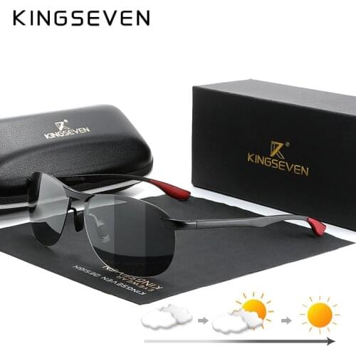 KINGSEVEN Photochromic Sunglasses Men Women Polarized Chameleon Glasses Driving Goggles Anti-glare Sun Glasses Zonnebril heren
