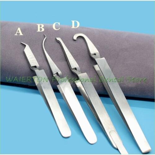Dental mouth tweezers orthodontic brackets clamp tweezers dental tools Good Quality