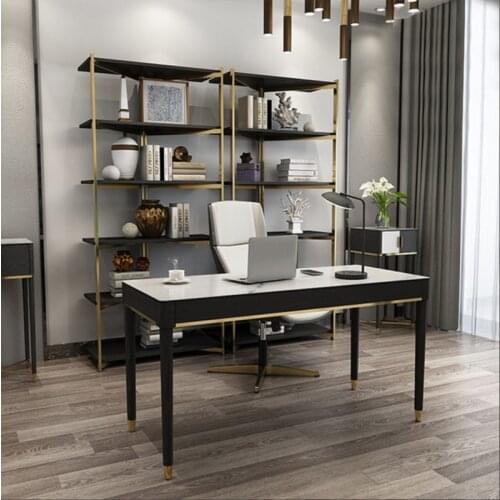 Light luxury household computer desk simple desk with drawer bedroom desk Chinese style study furniture solid wood desk