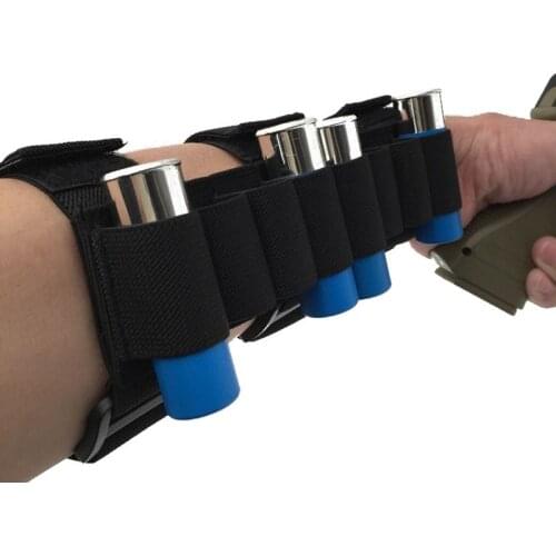 CQC Tactical Buttstock 8 Round 12 Gauge 12GA Ammo Bullet Shell Holder Bag Airsoft Paintball Shooting Hunting Belt Mag Pouch