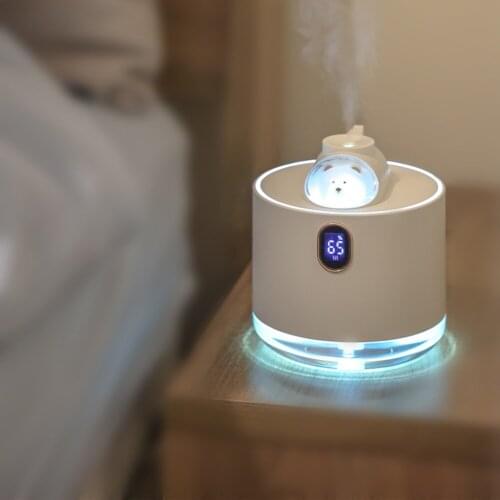 Lovely Pet Air Humidifier 500ml Planet Cat Ultrasonic Cool Mist Aroma Air Oil Diffuser Romantic Color LED Lamp USB Humidificador