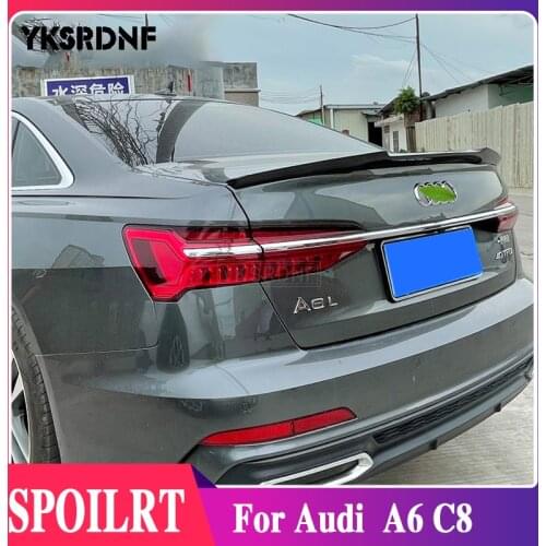 YKSRDNF For Audi A6 C8 Spoiler Carbon Fiber Rear Spoiler Trunk Wing M4 2019 2020 2021