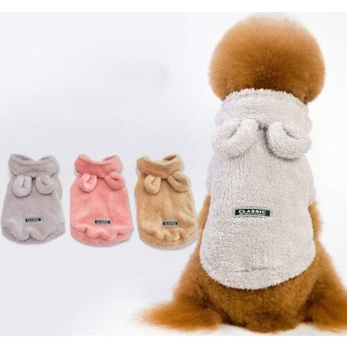 Winter Warm Cat Clothes Pet Puppy Kitten Coat Jacket for Small Medium Dogs Cats Chihuahua Yorkshire Clothing Costume Pink