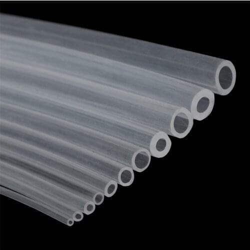 1 meter Transparent Food Grade Silicone tube 2 3 4 5 6 7 8 9 10 mm Flexible Garden Rubber hose Aquarium Soft Tubing Hose