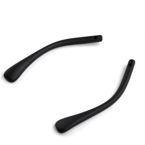 10pairs(20pcs) Black Antislip Plastic Temple Tips with screw hole For Metal Temple Glasses Eyewear Temple Tips Eyeglasses temple