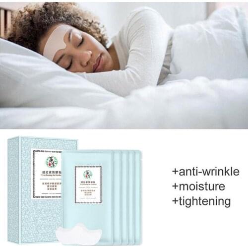 10 Pieces Of Cold Compress Forehead Wrinkle Stick Anti-wrinkle Pattern Sichuan Stick Word Mask Sticking Forehead P0Y9