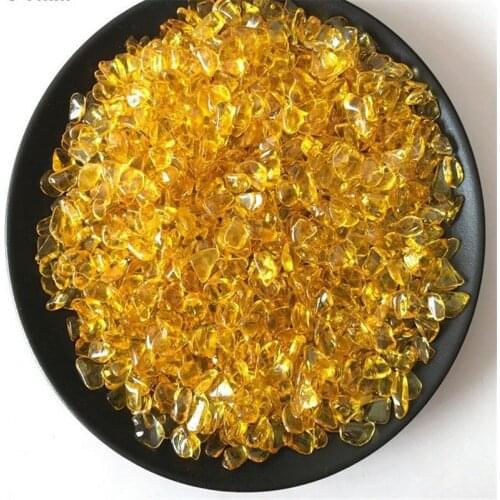 100g CITRINE Chip Stone Yellow Crystals Quartz Stones Healing Home Decor