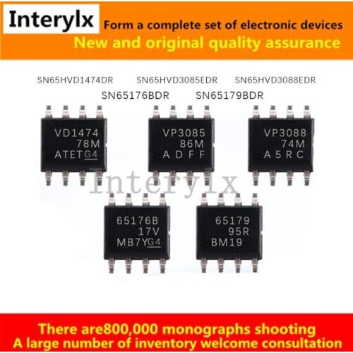2Pcs SN65HVD3085 SN65HVD3088EDR SN65179BDR SN65176BDR SN65HVD1474DR