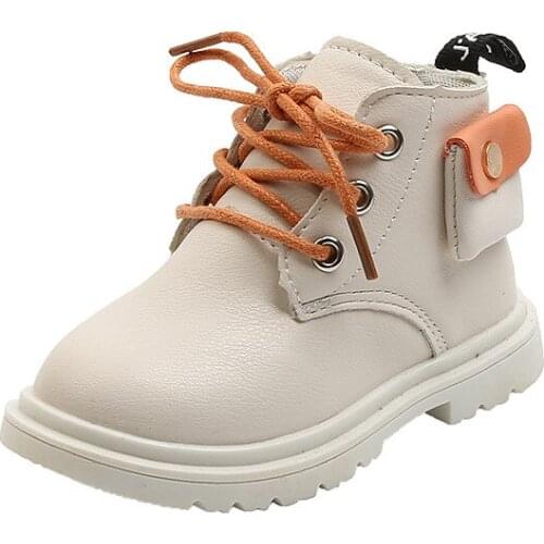 2020 boys Leather Boots Boys Shoes Spring Autumn PU Leather Children Boots Fashion Toddler Kids Boots martin kids shoes