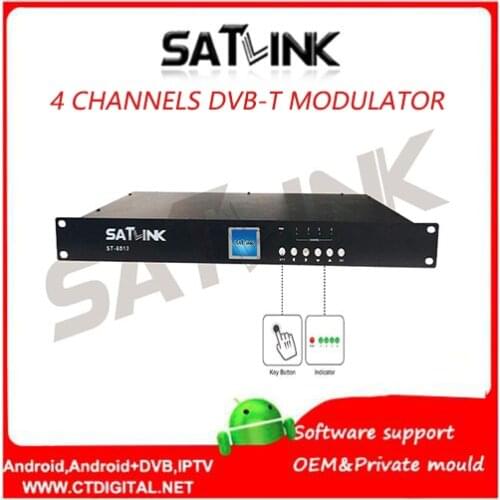 Satlink ST-6510 4channels DVB-T modulator 1080P MPEG4 1 Frequency to 4 channels