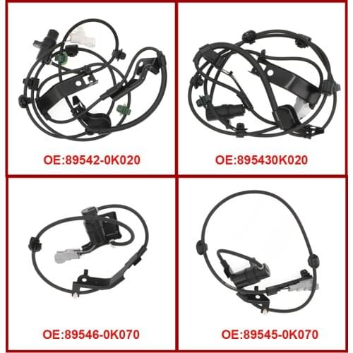 89542-0K020 89543-0K020 89546-0K070 89545-0K070 ABS Wheel Speed Sensor Front Rear Right Left For Toyota Fortuner Hilux