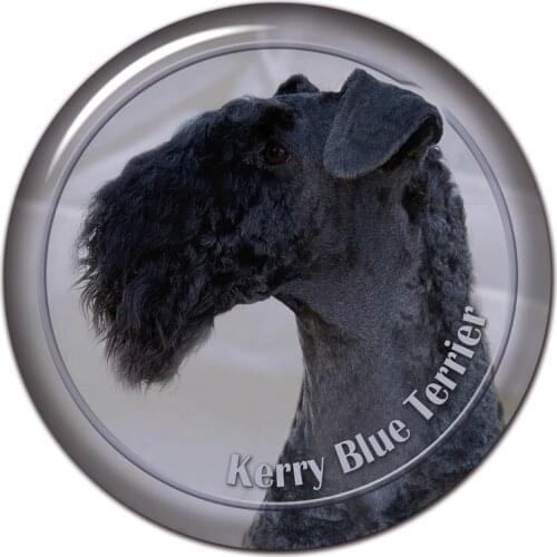 A0613# 13cm/17cm Removable Decal Kerry Blue Terrier Dog Pet Car Sticker Waterproof Accessories on Bumper Rear Window Laptop