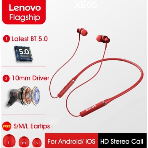 Original lenovo headphones bluetooth Sport Earphone bluetooth TWS Neckband With Mic Gaming Stereo Earphones For Android IOS Hifi