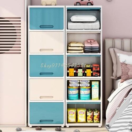 Flip-type Large Storage Box With Pulley Clothes Storage Cabinet Toy Storage Box Household Snack Storage Box