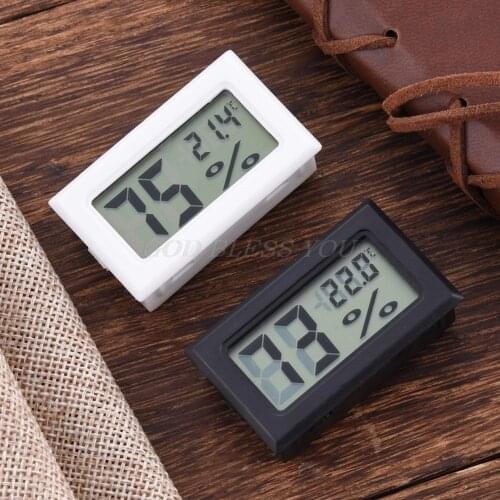Professional Mini LCD Digital Thermometer Hygrometer Humidity Temperature Moisture Sensor Meter Temperature Gauge Indoor Probe