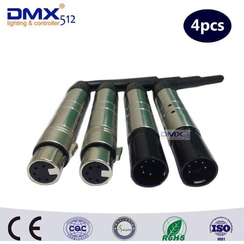 DHL Free Shipping 5pins Wireless DMX SIRS-E anyDMX 2.4 Ghz Transmitter & Receiver