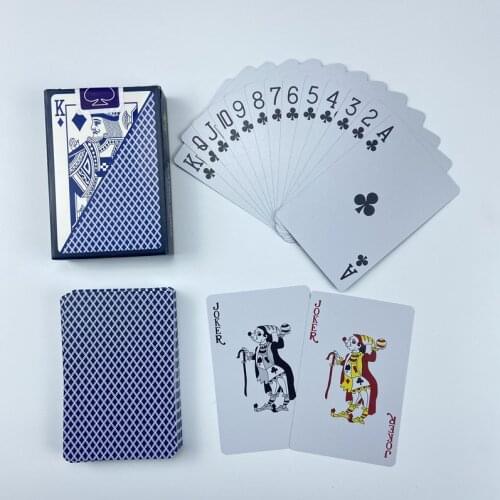 Playing Cards PVC Pokers Plastic Baccarat Texas Hold'em Poker Cards Board Games Red And Blue Waterproof Wearable Card Game