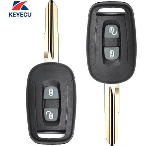 KEYECU Pair Replacement Remote Car Key Fob 2 Button 433MHz ID46 for Chevrolet Captiva