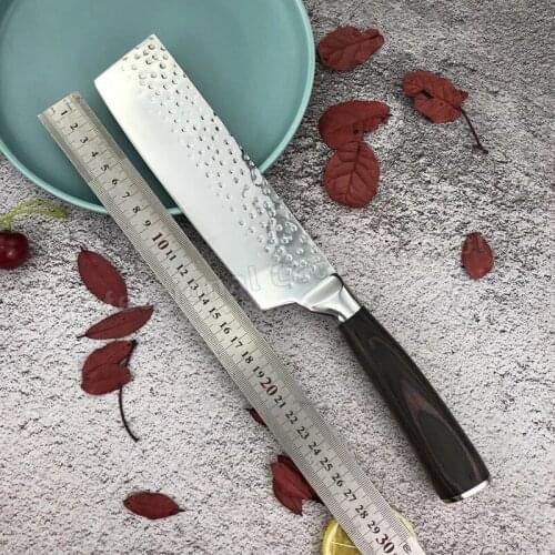 Forged stainless steel chefs knife meat cleaver fish slicing knife kitchen chopper household cooking knife