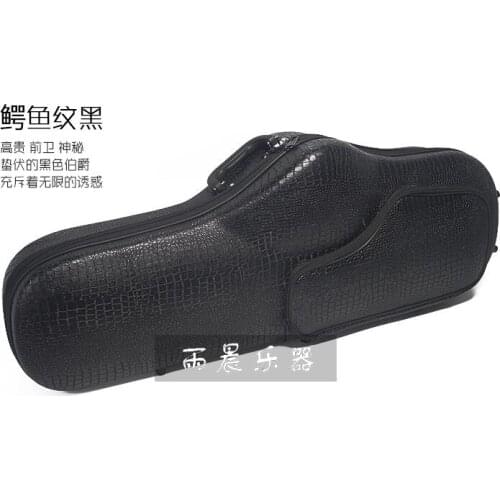 Lightweight / double shoulders light body hard shell tenor bB saxophone carrying case bag box