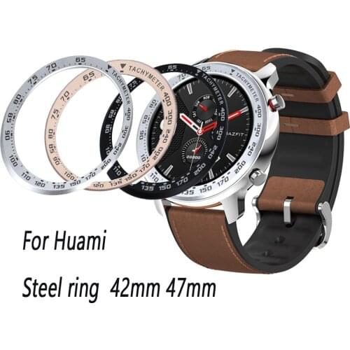 Hot Metal Outer Edge Cover For Xiaomi Amazfit GTR 42MM Bezel Ring Dial Scale Speed Protective Case For Amazfit GTR 47 Tachymeter