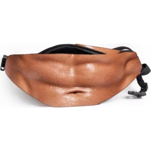 Hot Selling Dad Bag Fake Beer Belly Waist Pack Unisex Funny Pack Fathers Day Funny Gag Gifts