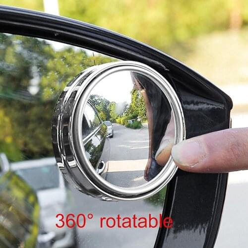 Reversing Small Round Mirror Rearview Mirror Car Blind Spot Mirror Reversing Mirror 360-degree High-definition Wide-angle Mirror