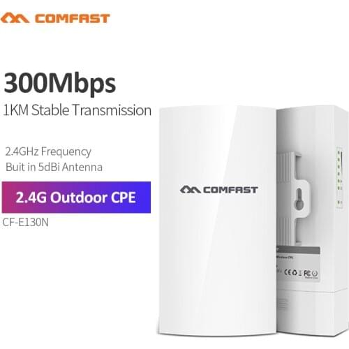 300Mbps 2.4G Outdoor CPE Router Wi-fi Access Point WDS Wireless Wifi Bridge Range Extender Wifi Repeater For IP Camera CF-E130N