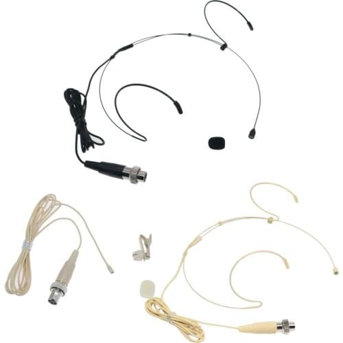 MiCWL Omnidirectional Cardioid Lavalier Headset Microphone for MiPro ACT Series All Wireless BodyPack System 4Pin Lock Mini