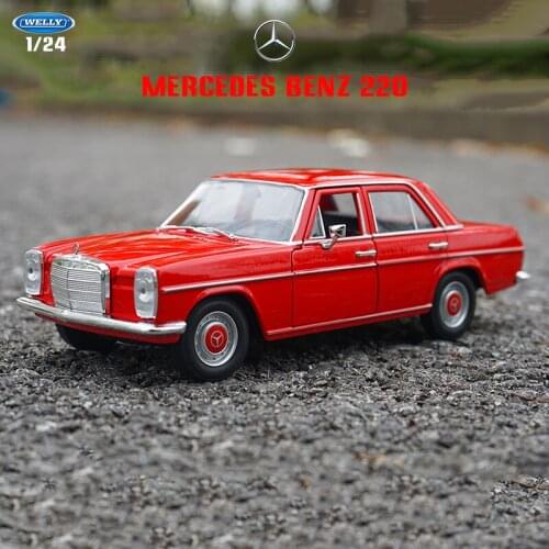 Welly 1:24 Mercedes Benz 220 230 SL Alloy Car Model Car Simulation Decoration Car Collection Gift Toy Die Casting Model Boy Toy