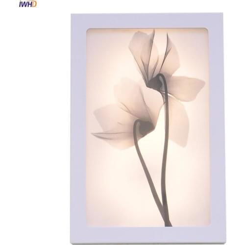 Fashion Arts Painting Wall Lamp Sconce12W Acrylic Modern Flower Wandlamp Bedroom Lights Fixture Stairs Applique Murale Luminaire