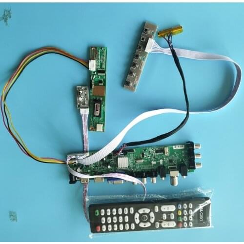 Kit for QD15TL01 Rev.01/QD15TL02 Rev.04 HDMI VGA DVB-T2 Digital USB AV Screen monitor LCD Panel 1280X800 1 CCFL Controller board