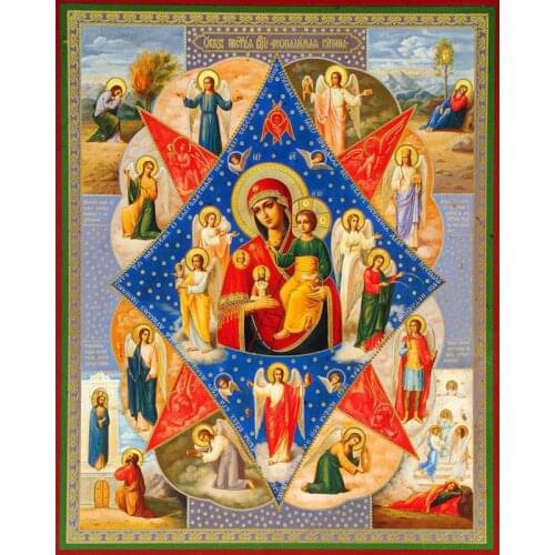 DIY Painting By Numbers Religion Icon Oil Coloring By Numbers Wall Art Canvas Picture Hand Painted Home Decoration 40x50CM