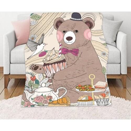 Nordic Winter Keep Warm Blanket Decoration Living Room Sofa Sleep Home Bedroom Bed Simplicity Geometry Pattern Printing Blanket